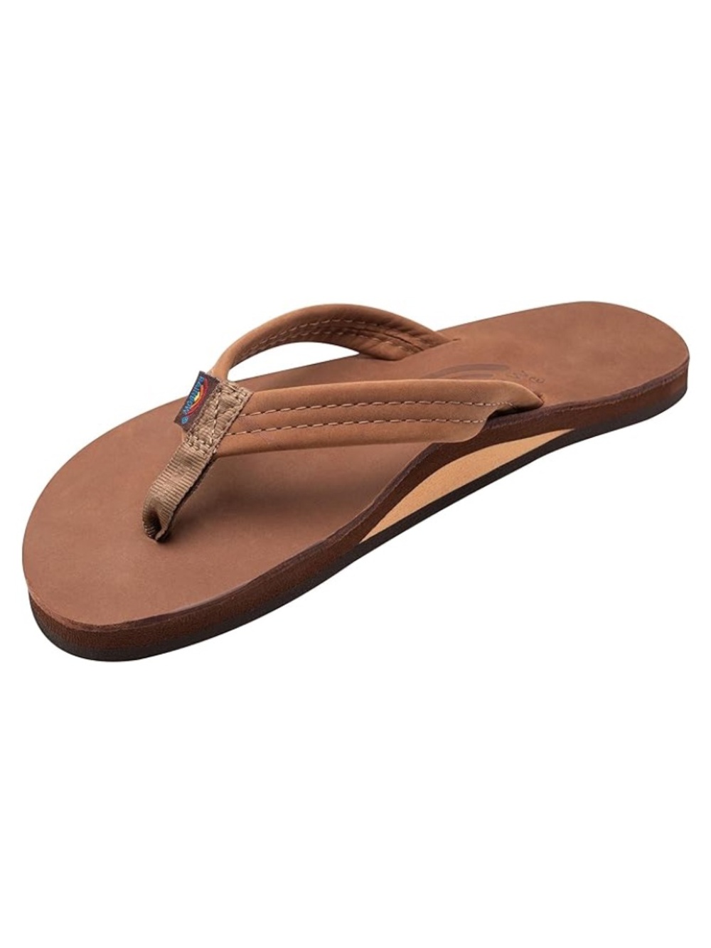 LIKE NEW Rainbow Women's Leather Flip Flop Sandals in Redwood (Size XL 8.5-9.5)